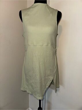 Sleeveless Sage Green Dress